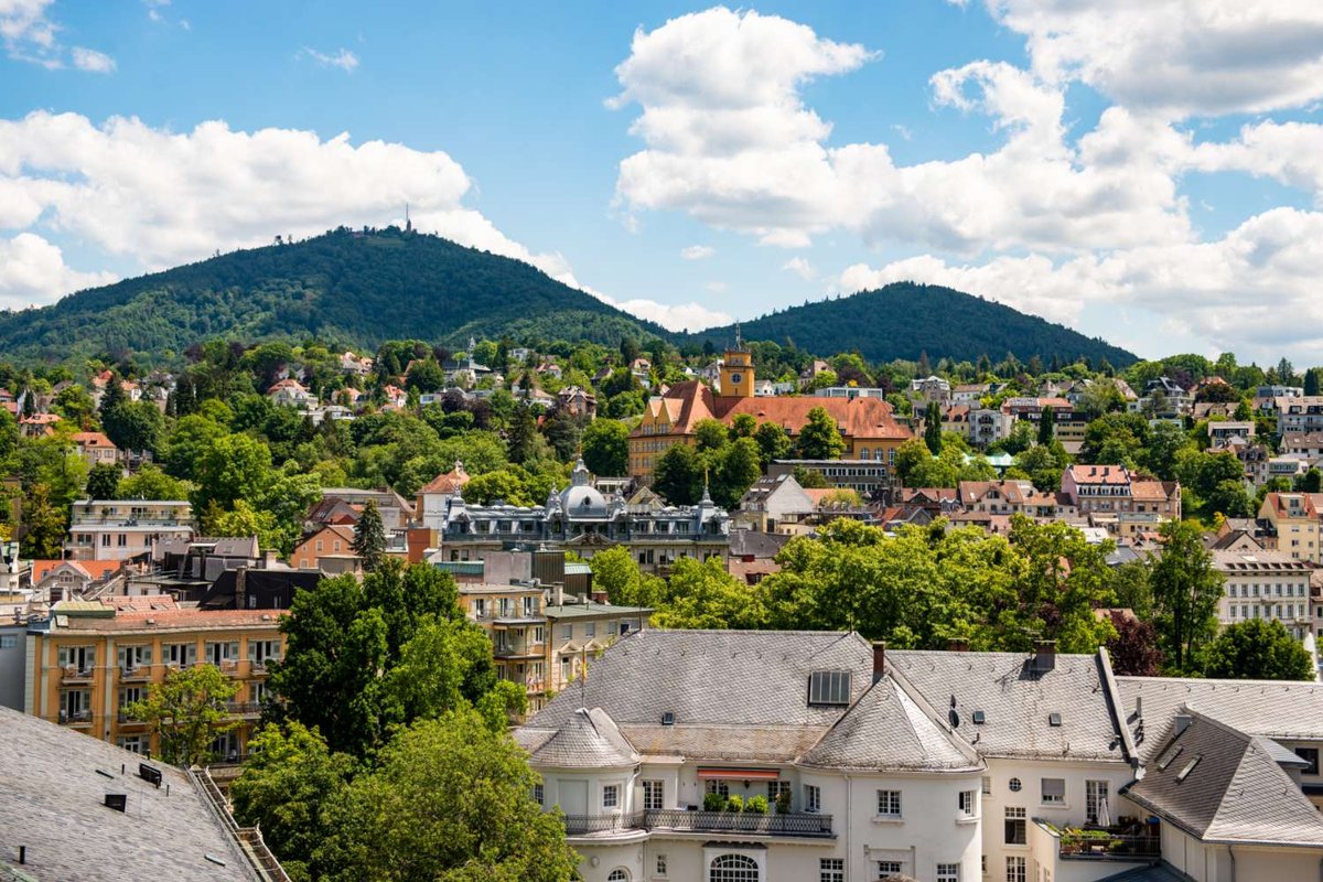 Ausblick auf die Stadt Baden Baden