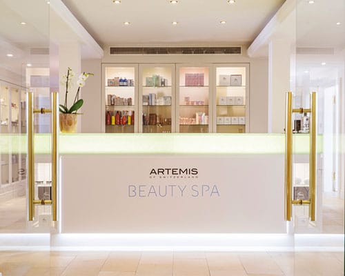 Entrance to the Artemis Beauty Spa