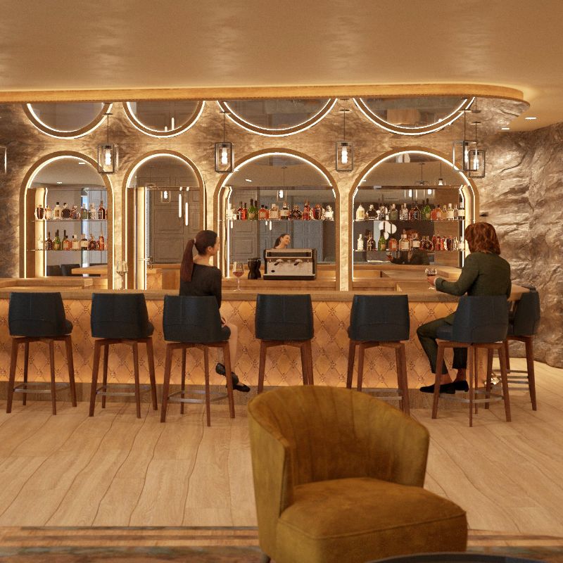 Die elegante Cooper Bar und Lounge im Genusshotel Österreich